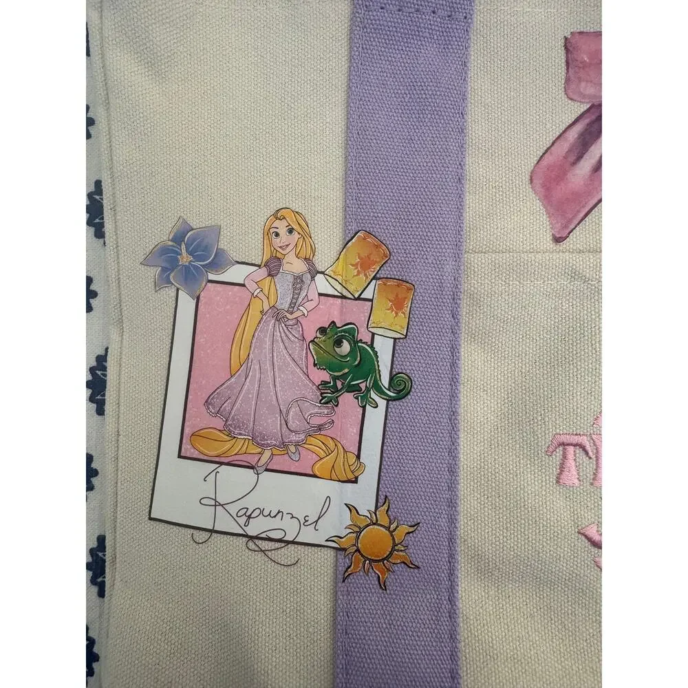 Disney Rapunzel and Pascal Photo Custom Made Trader Joes Mini Tote One of a Kind - Picture 3 of 11